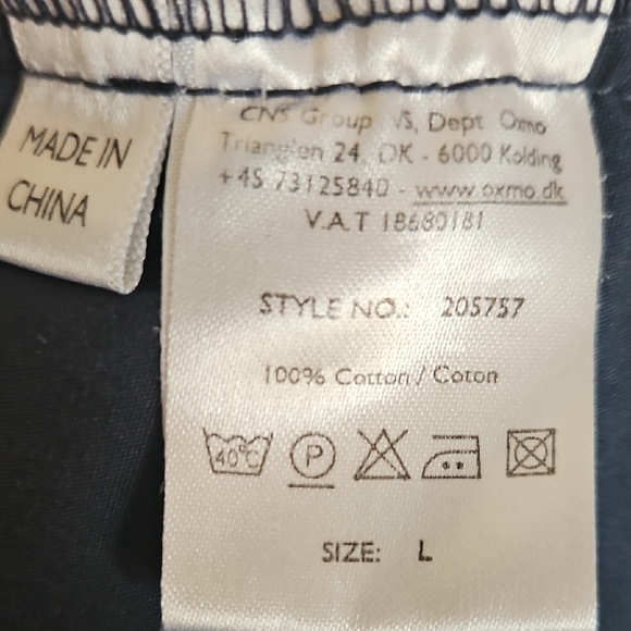 Oxmo Blue Button Up Romper - Picture 6 of 6